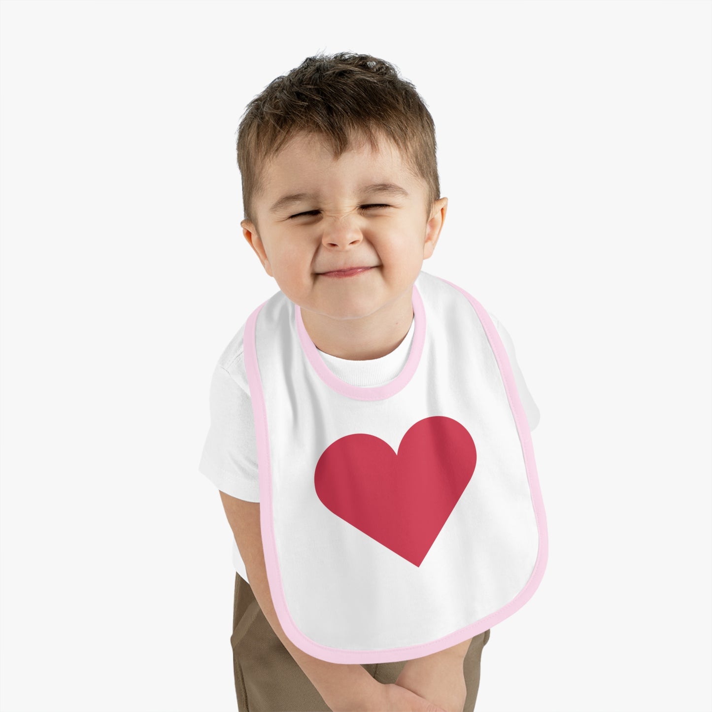 Cute Heart Design Baby Bib - Perfect for Mealtime & Celebrations