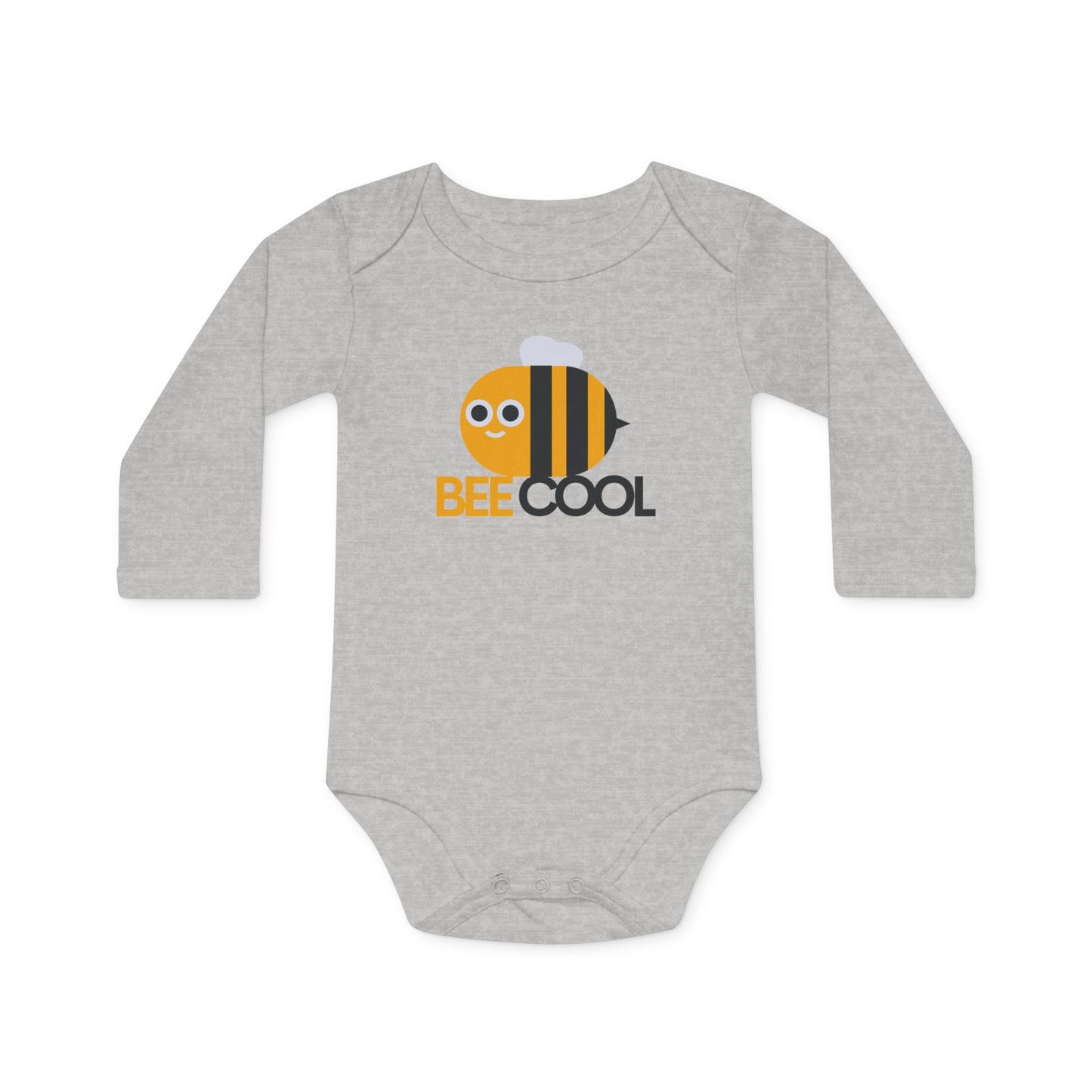 Cute Organic Baby Bodysuit - Bee Cool Design