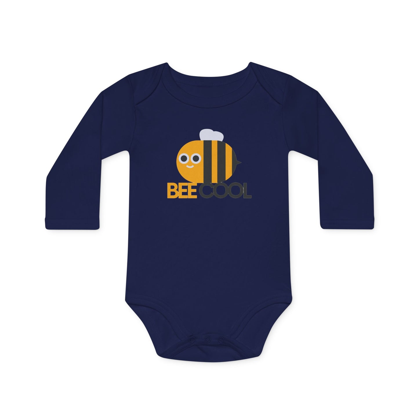 Cute Organic Baby Bodysuit - Bee Cool Design