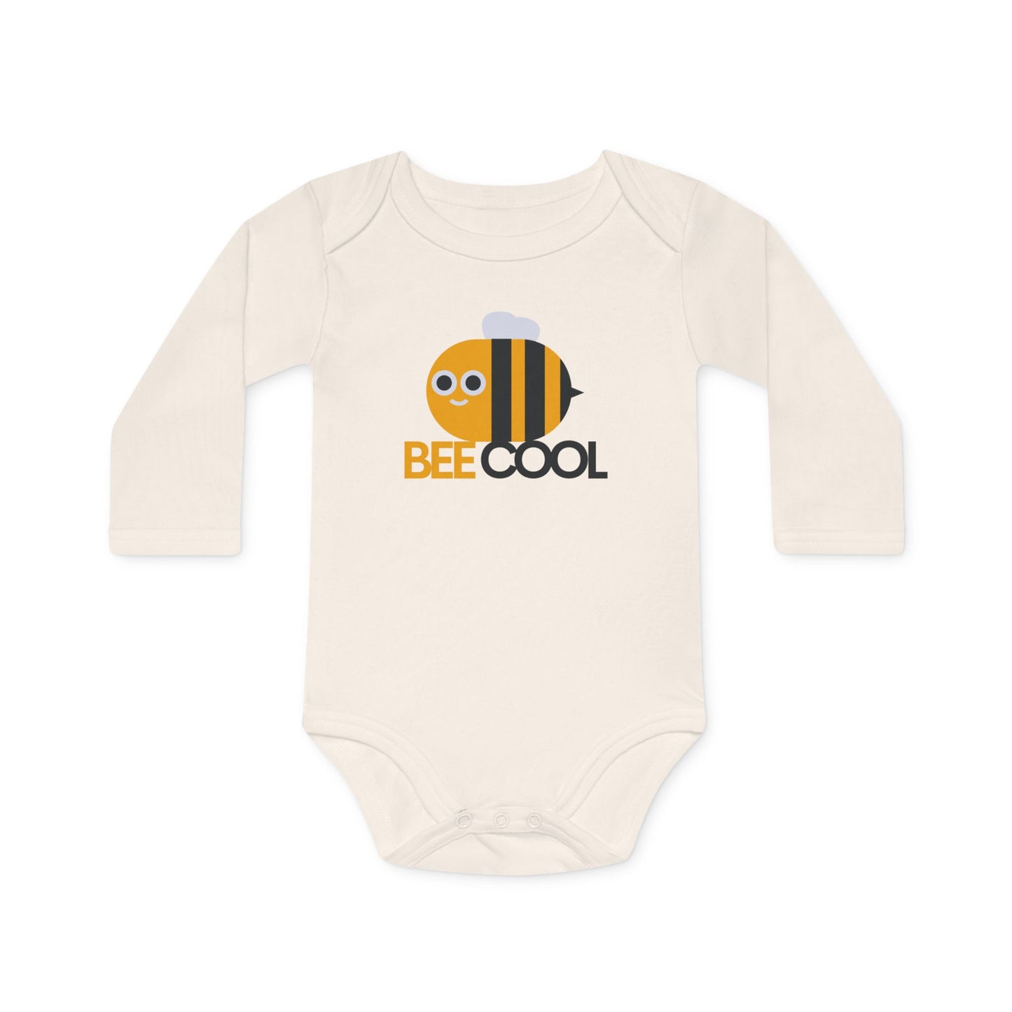 Cute Organic Baby Bodysuit - Bee Cool Design