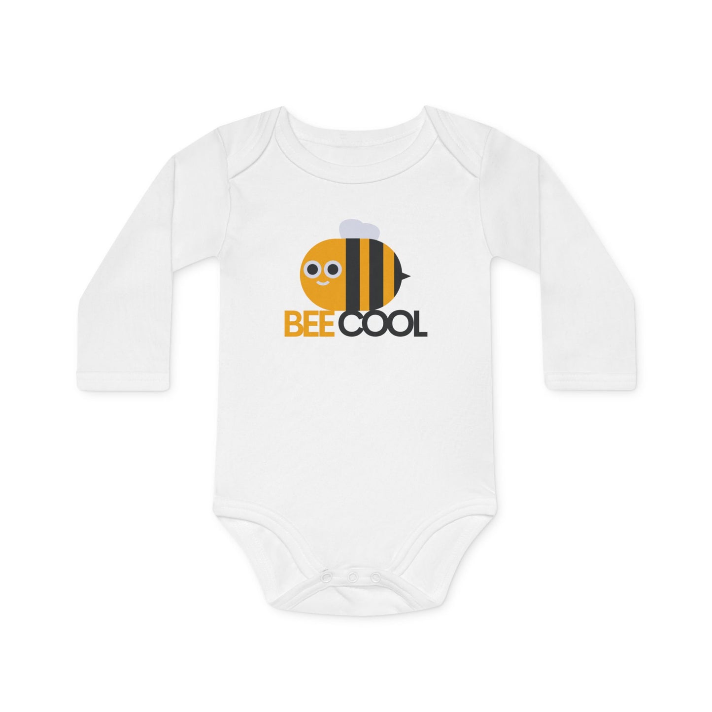 Cute Organic Baby Bodysuit - Bee Cool Design