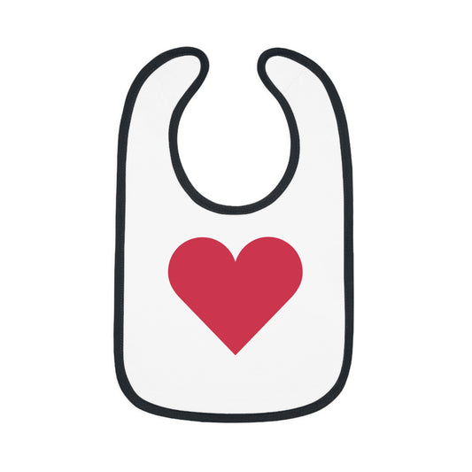 Cute Heart Design Baby Bib - Perfect for Mealtime & Celebrations