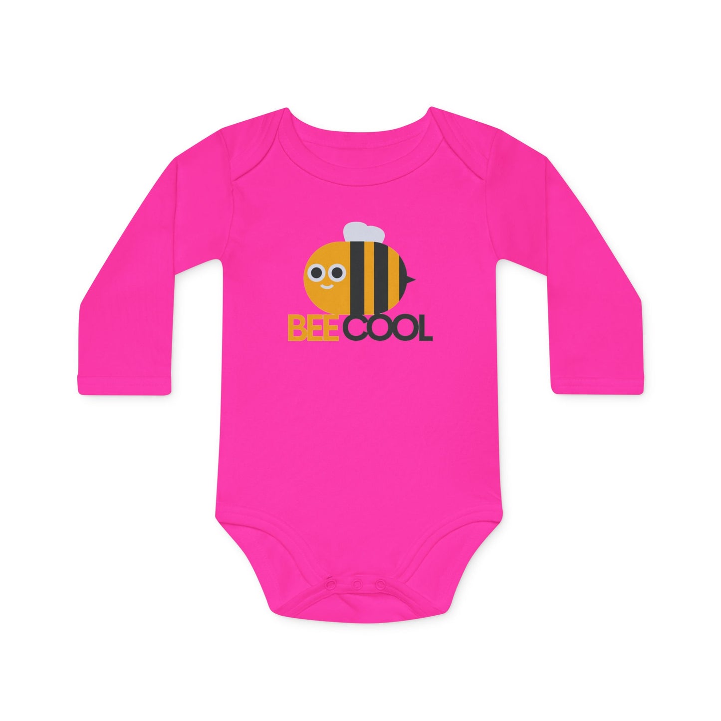 Cute Organic Baby Bodysuit - Bee Cool Design