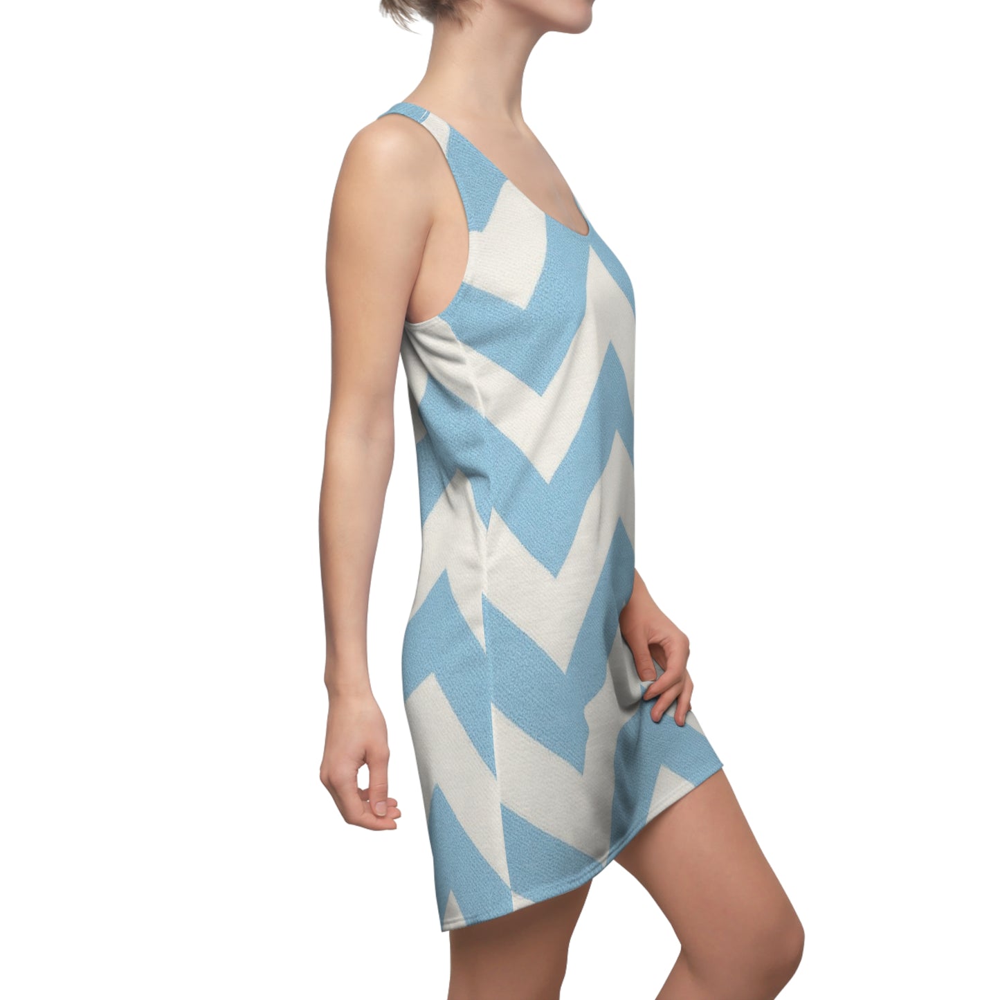 Stylish Chevron Print Racerback Dress for Women - Perfect Summer Style