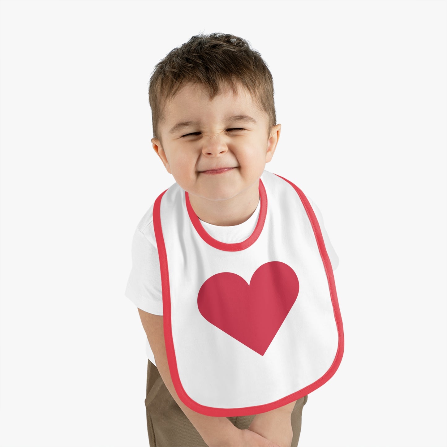 Cute Heart Design Baby Bib - Perfect for Mealtime & Celebrations