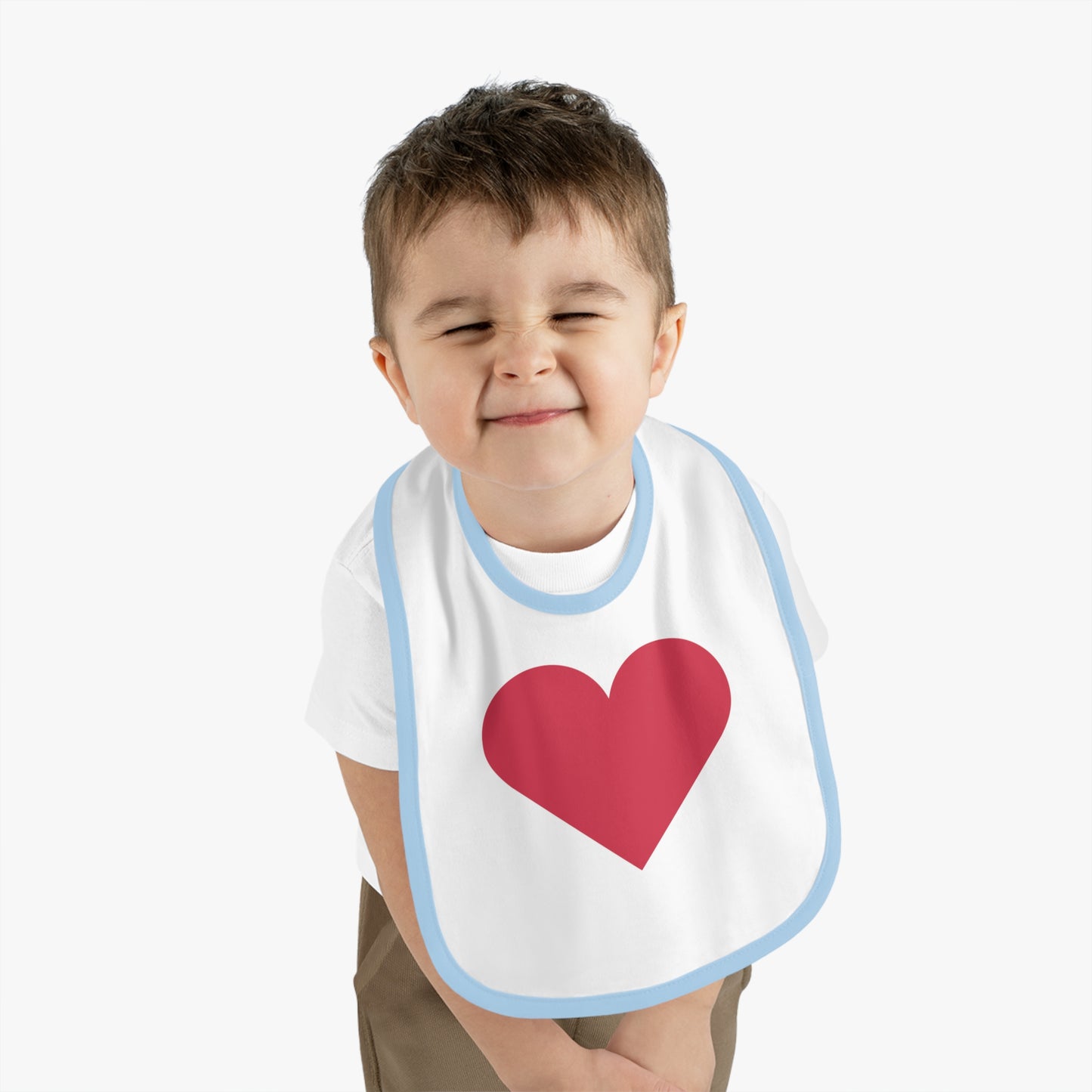 Cute Heart Design Baby Bib - Perfect for Mealtime & Celebrations