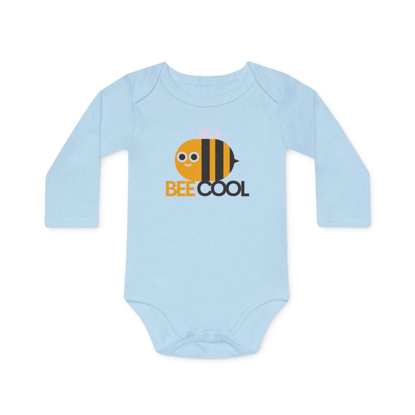 Cute Organic Baby Bodysuit - Bee Cool Design