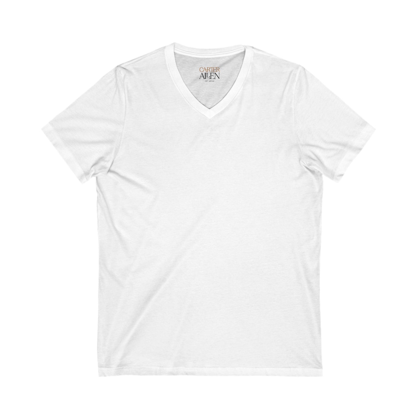Casual Unisex V-Neck Tee - Perfect for Everyday Comfort