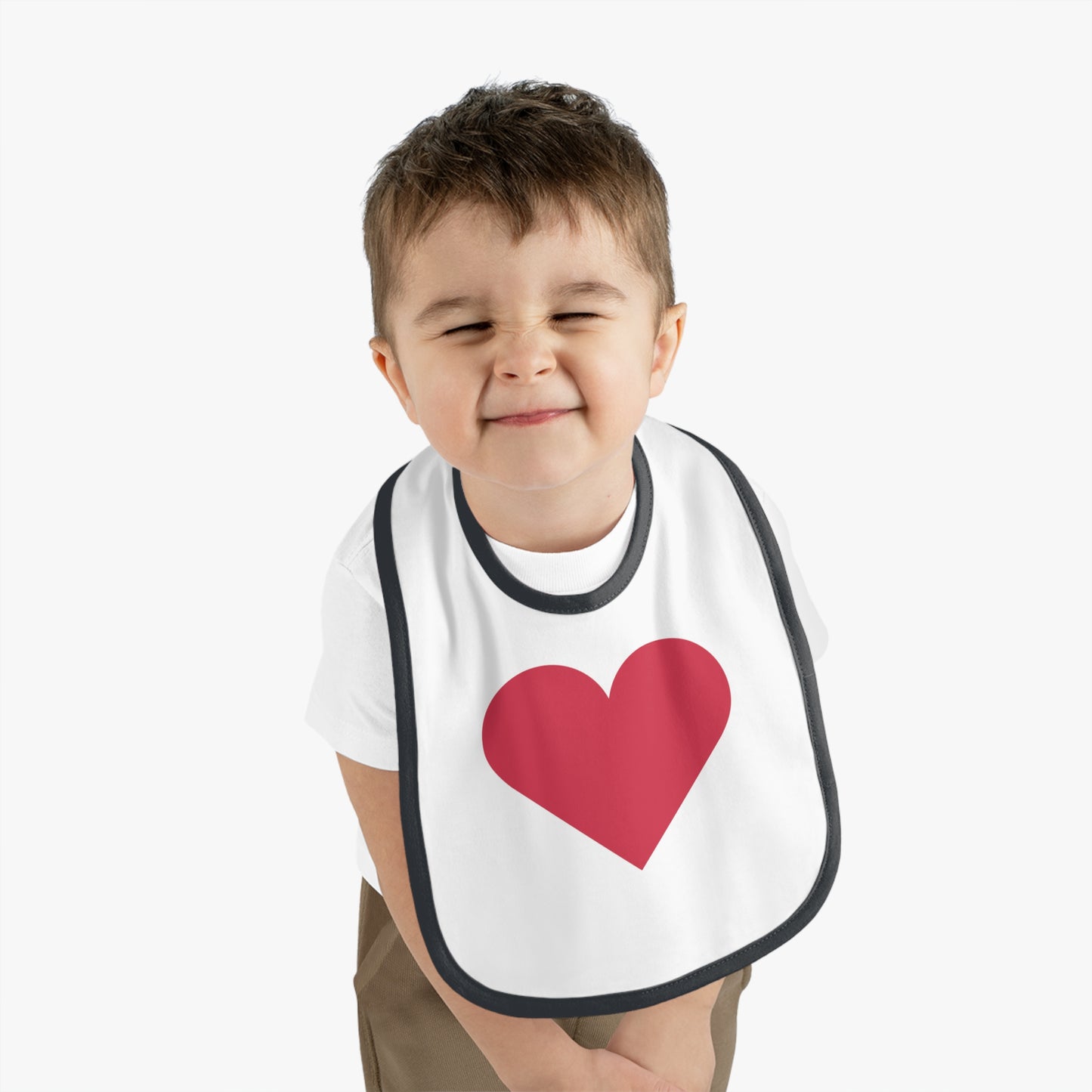 Cute Heart Design Baby Bib - Perfect for Mealtime & Celebrations