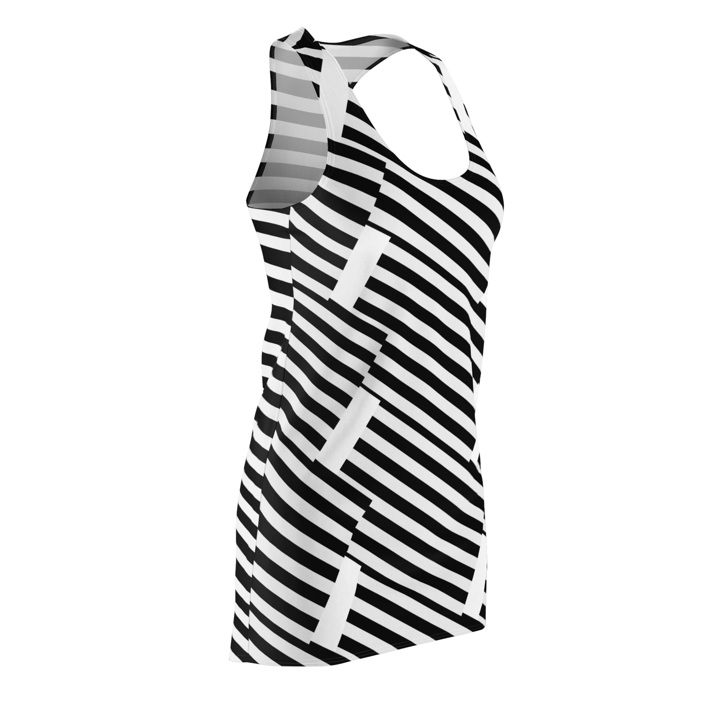 Chic Striped Racerback Dress for Women - Perfect for Summer & Casual Outings