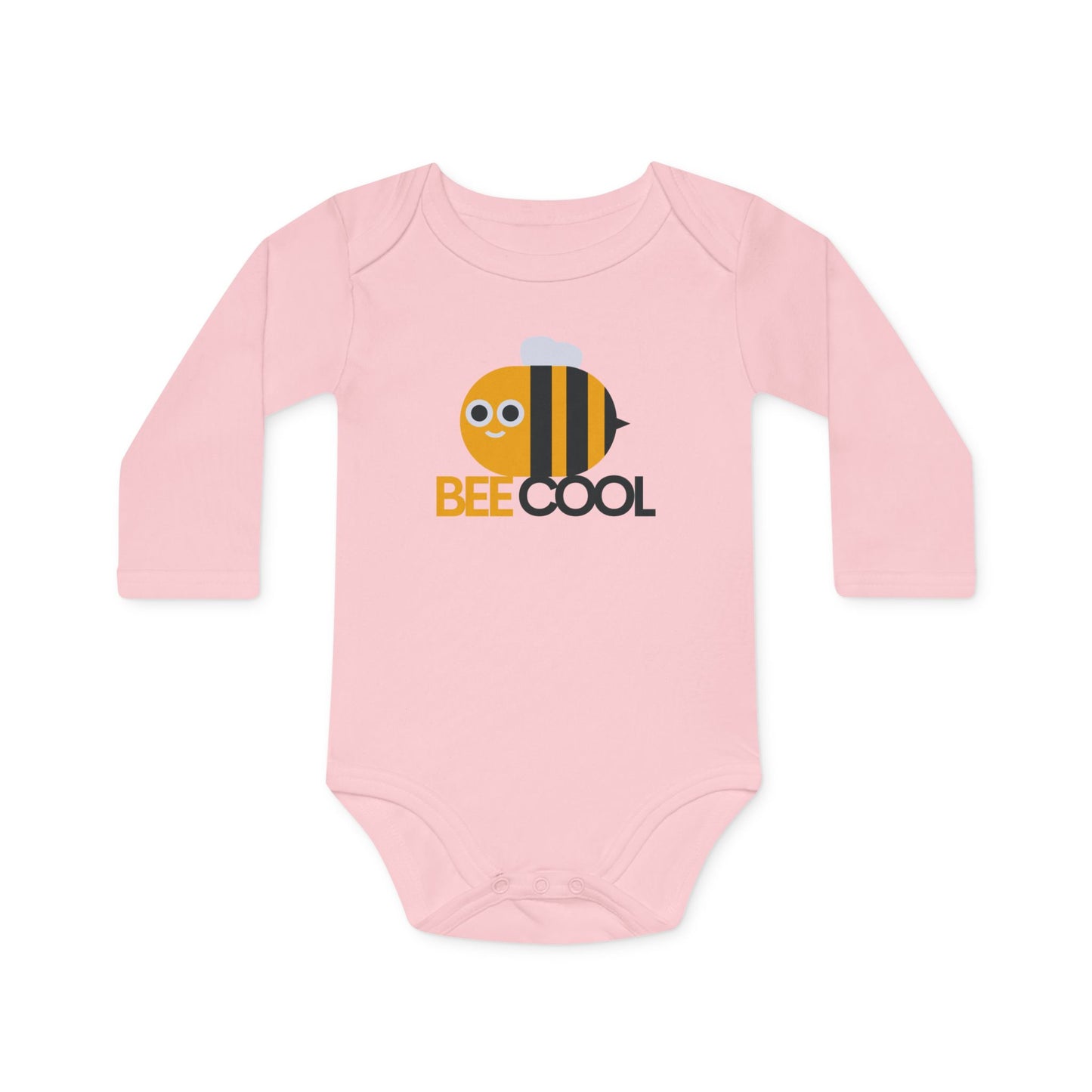 Cute Organic Baby Bodysuit - Bee Cool Design