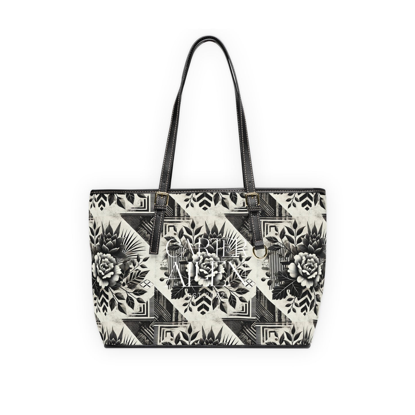 Floral PU Leather Shoulder Bag - Stylish Tote for Every Occasion