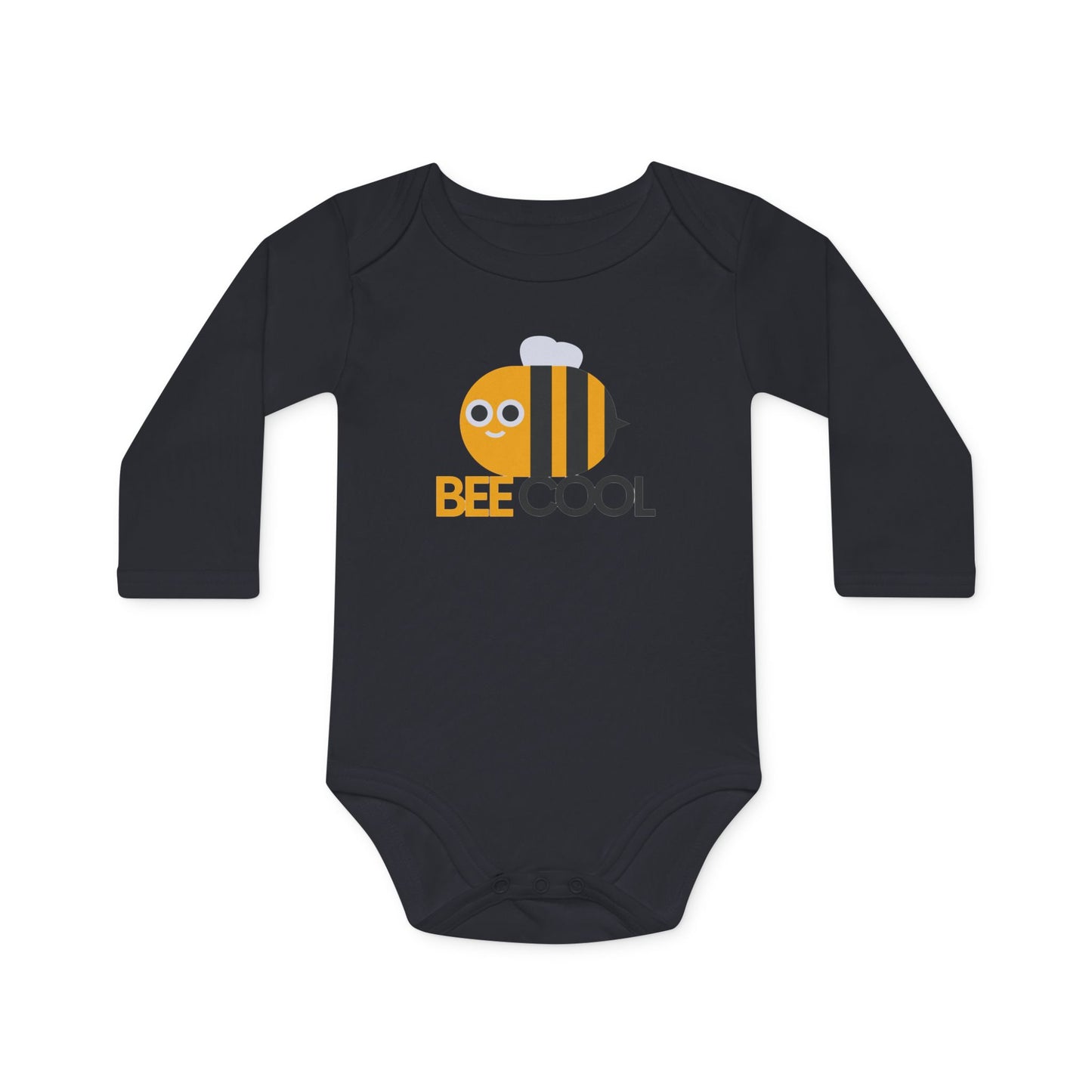 Cute Organic Baby Bodysuit - Bee Cool Design
