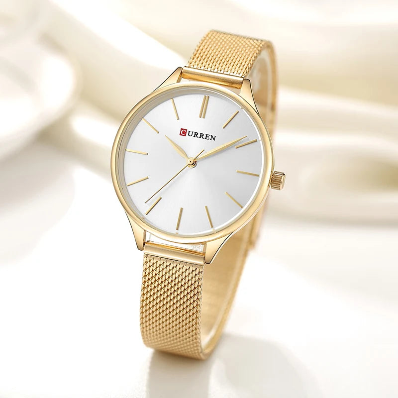 CURREN Rose Gold Wristwatches
