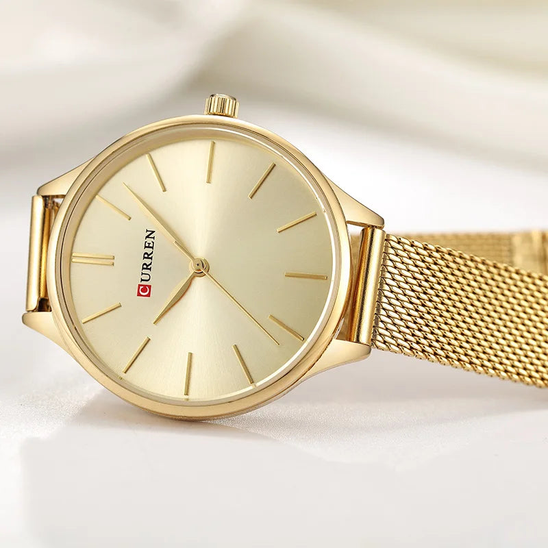 CURREN Rose Gold Wristwatches
