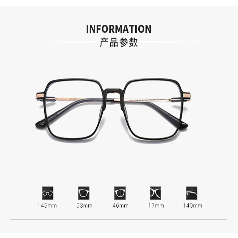 Square Transparent Eyeglasses