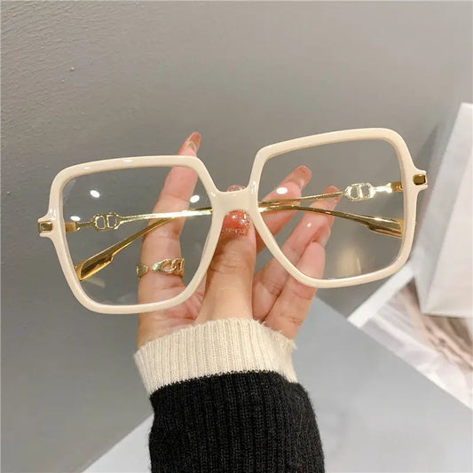 Oversized Square Frame Glasses