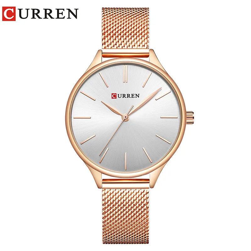 CURREN Rose Gold Wristwatches