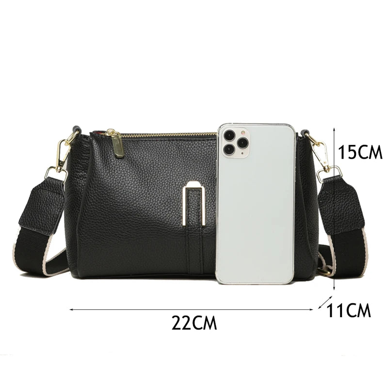 Women's Genuine Leather Crossbody Shoulder Bag