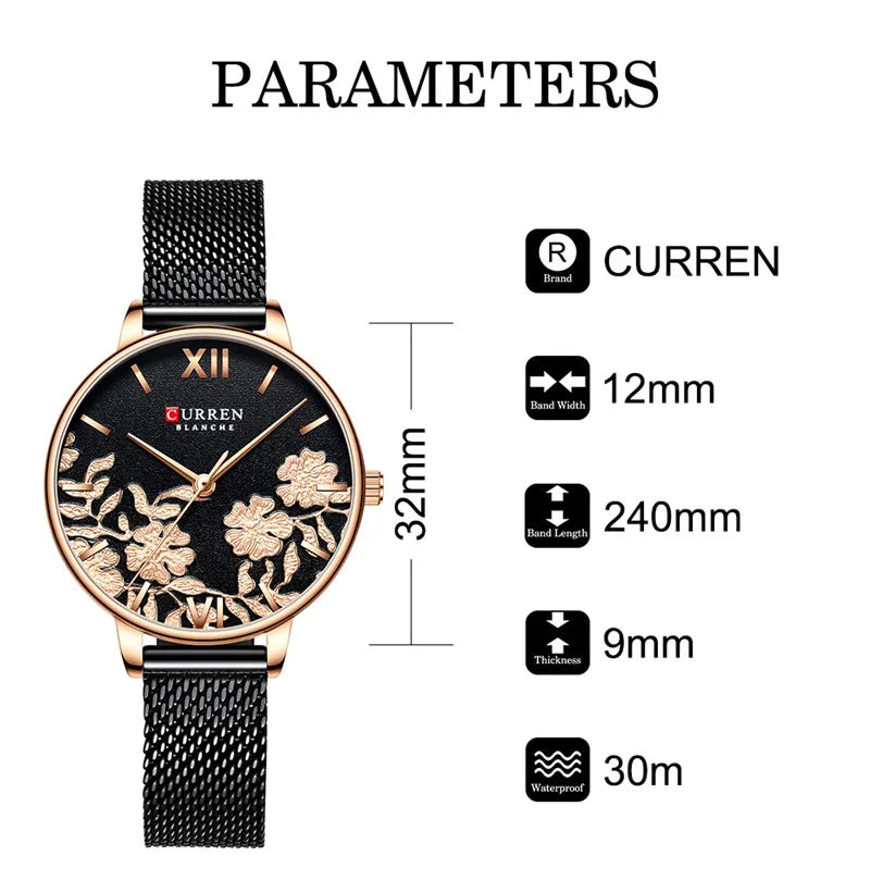 CURREN Stainless Steel Wristwatch