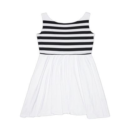 Classic Striped Women's Skater Dress - Perfect for Casual Outings and Summer Events