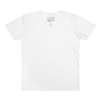 Men’s Presenter V-Neck T-Shirt - Classic White Casual Tee for Everyday Wear