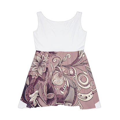 Elegant Floral Women's Skater Dress - Perfect for Spring Celebrations