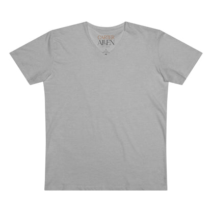 Men’s Presenter V-Neck T-Shirt - Classic White Casual Tee for Everyday Wear