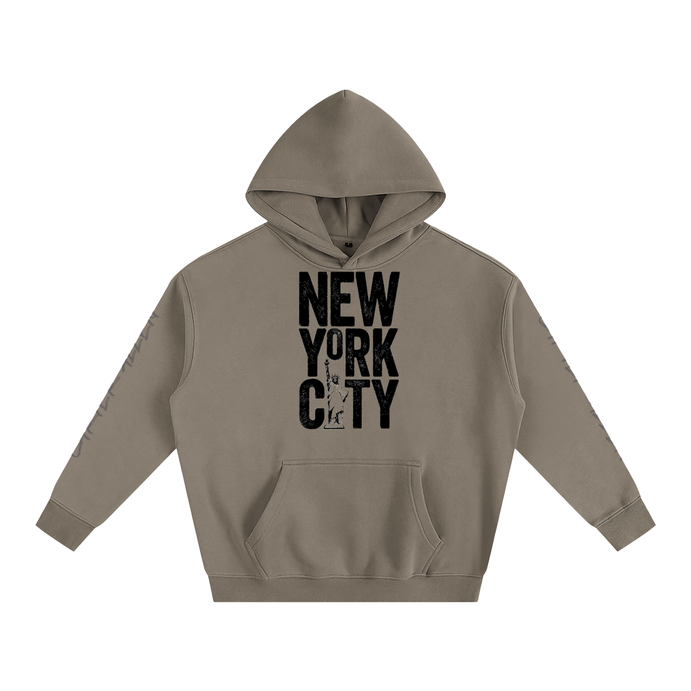 New York Oversize Fleeced Hoodie
