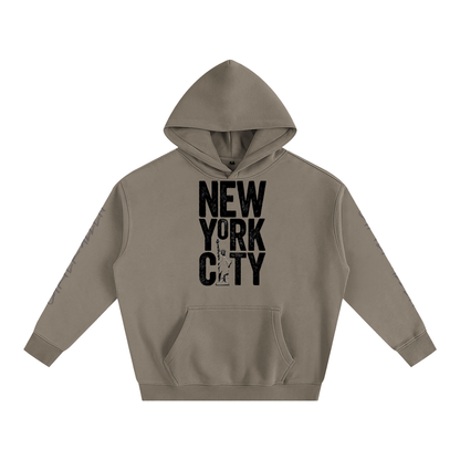 New York Oversize Fleeced Hoodie