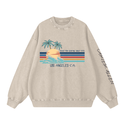 Snow Washed Oversized Sweatshirt