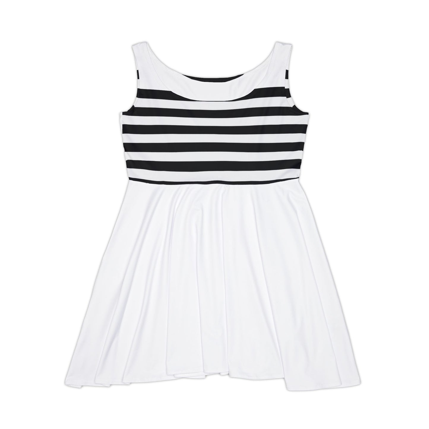 Classic Striped Women's Skater Dress - Perfect for Casual Outings and Summer Events