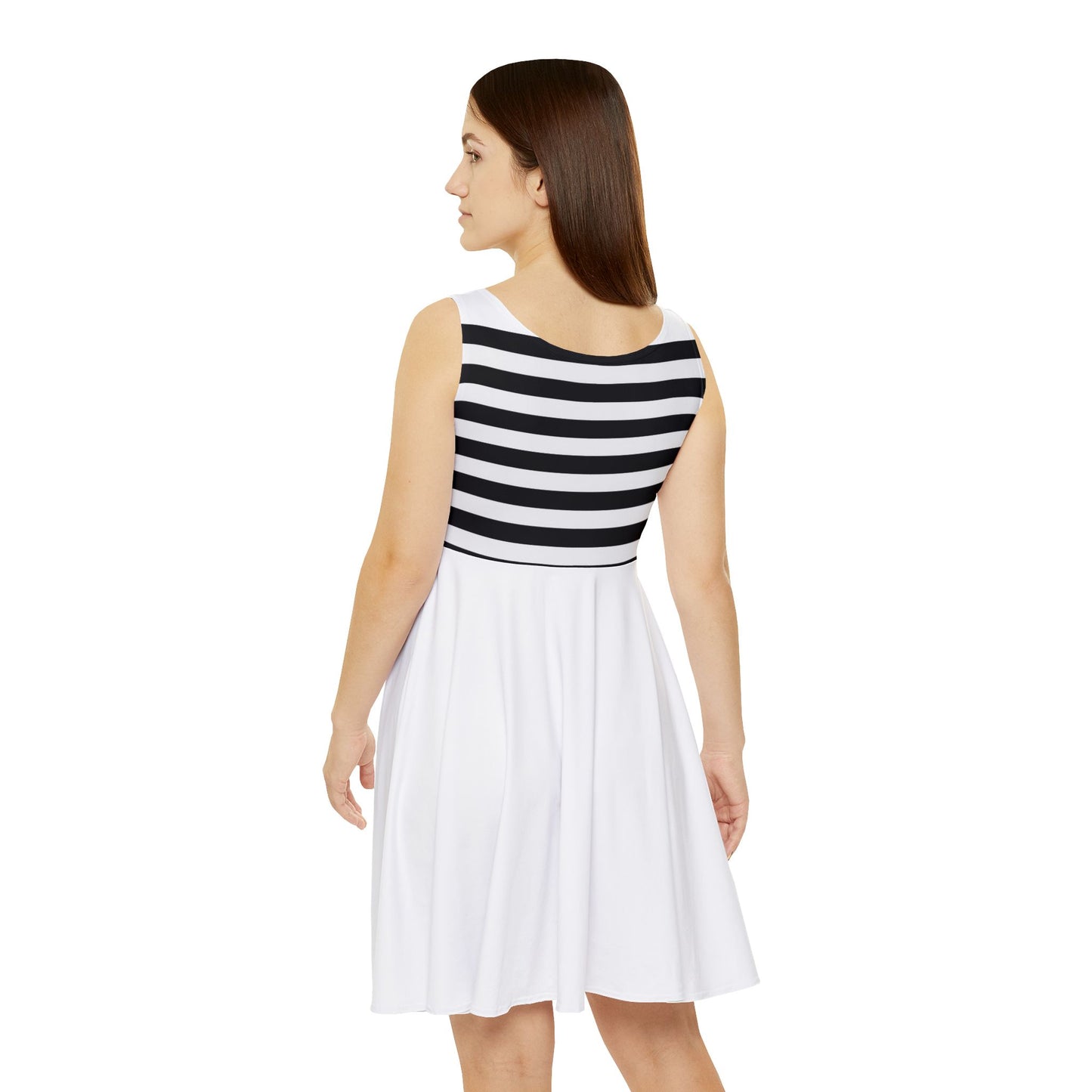 Classic Striped Women's Skater Dress - Perfect for Casual Outings and Summer Events