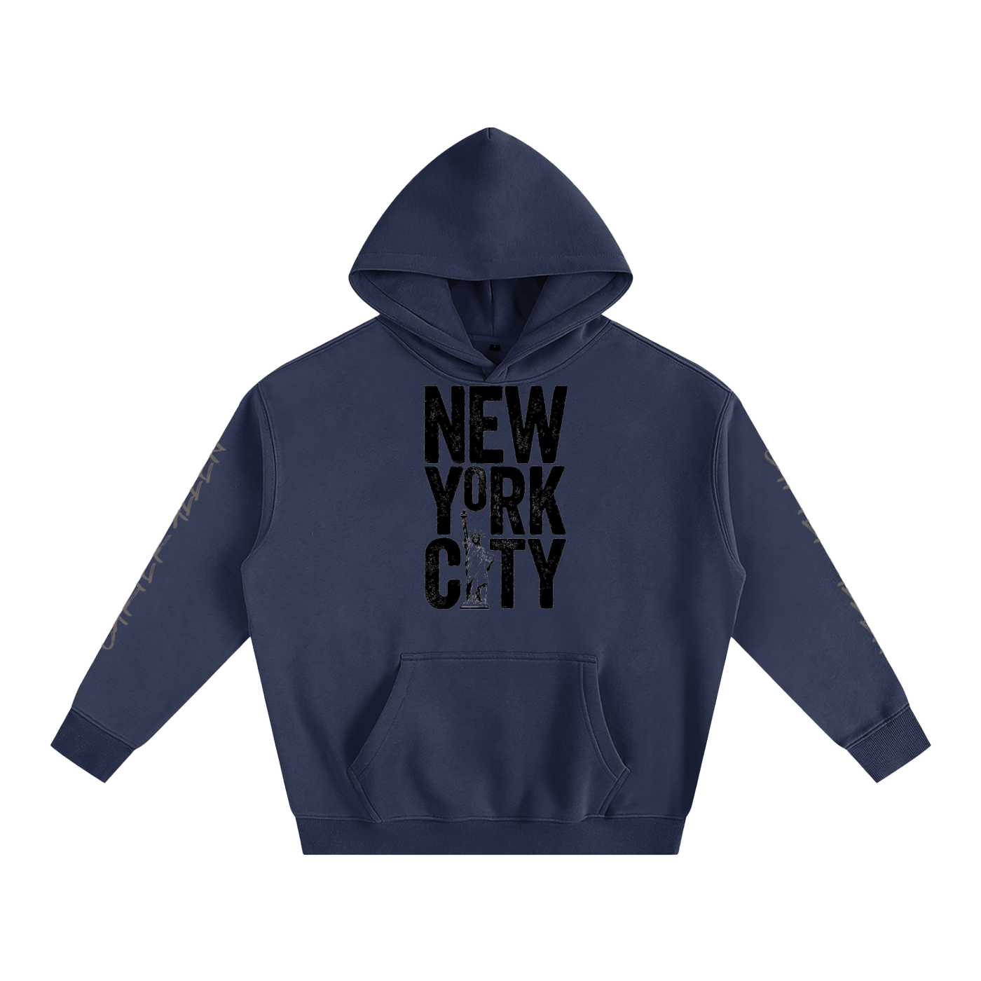 New York Oversize Fleeced Hoodie