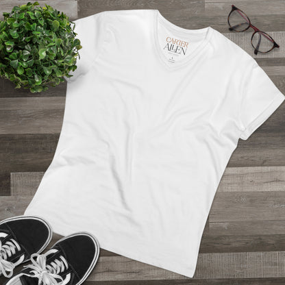 Men’s Presenter V-Neck T-Shirt - Classic White Casual Tee for Everyday Wear
