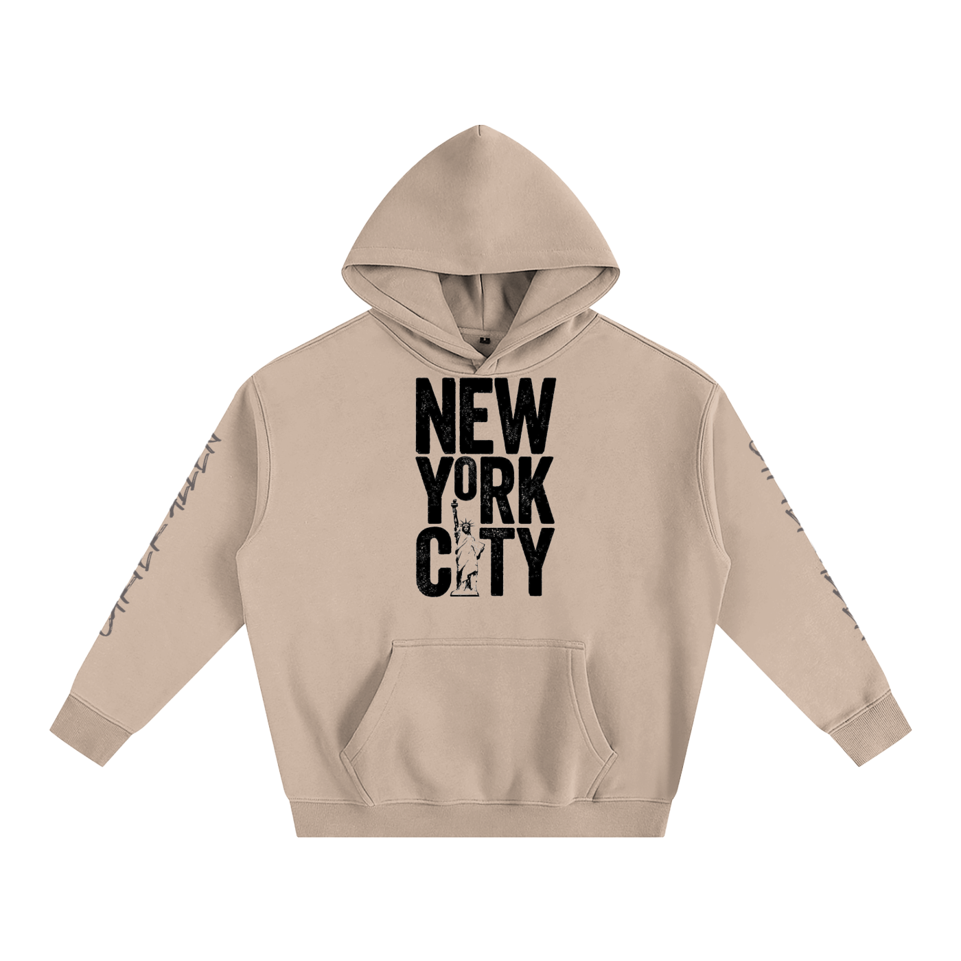 New York Oversize Fleeced Hoodie