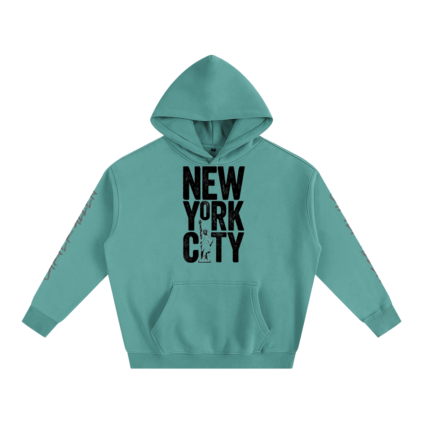 New York Oversize Fleeced Hoodie