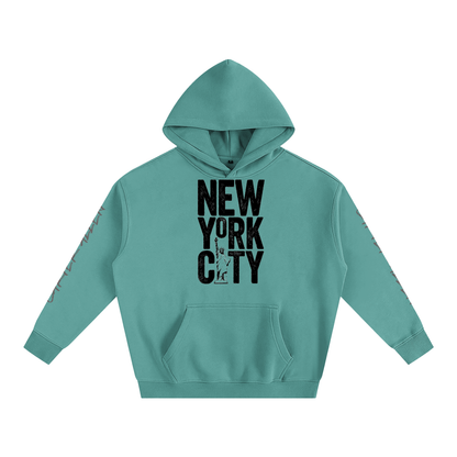 New York Oversize Fleeced Hoodie