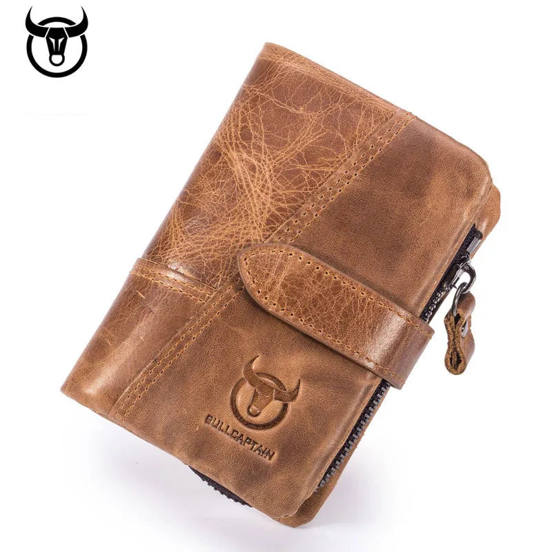 Bull Captain Trifold Leather Wallets