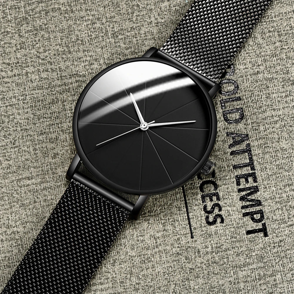 Ultra-Thin Stainless Steel Mesh Watch