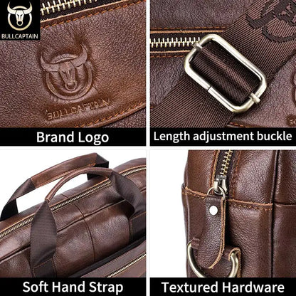 BULLCAPTAIN Briefcase Messenger Bags