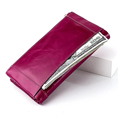 Leather Clutch Long Wallet