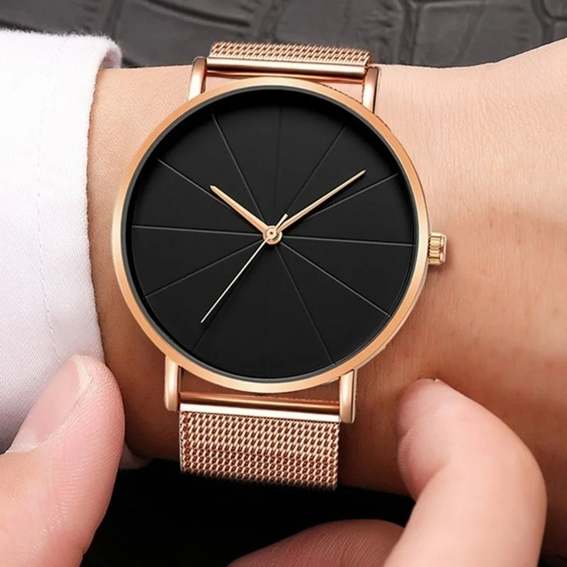 Ultra-Thin Stainless Steel Mesh Watch