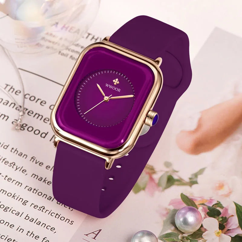 Square Quartz Wristwatch