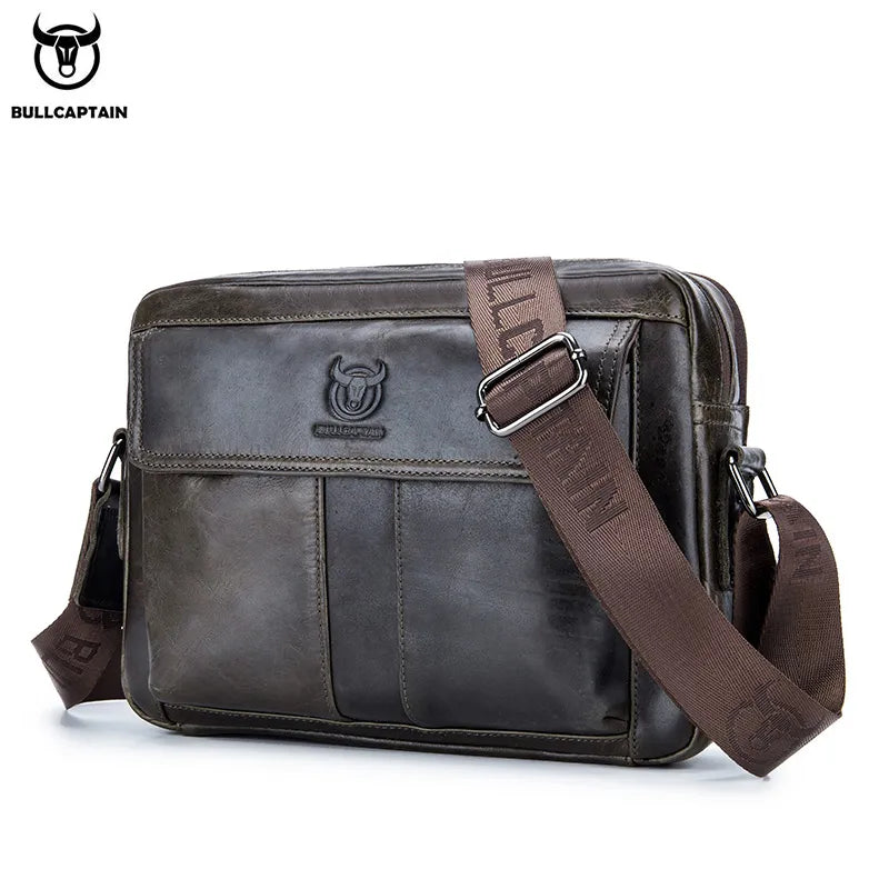 BULLCAPTAIN Leather Men's Crossbody Bag