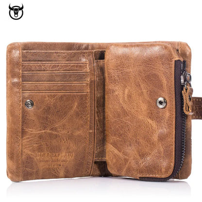 Bull Captain Trifold Leather Wallets