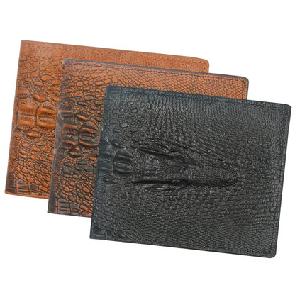 Short Crocodile Pattern Wallet