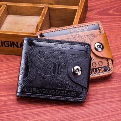 Dollar Pattern Leather Wallet