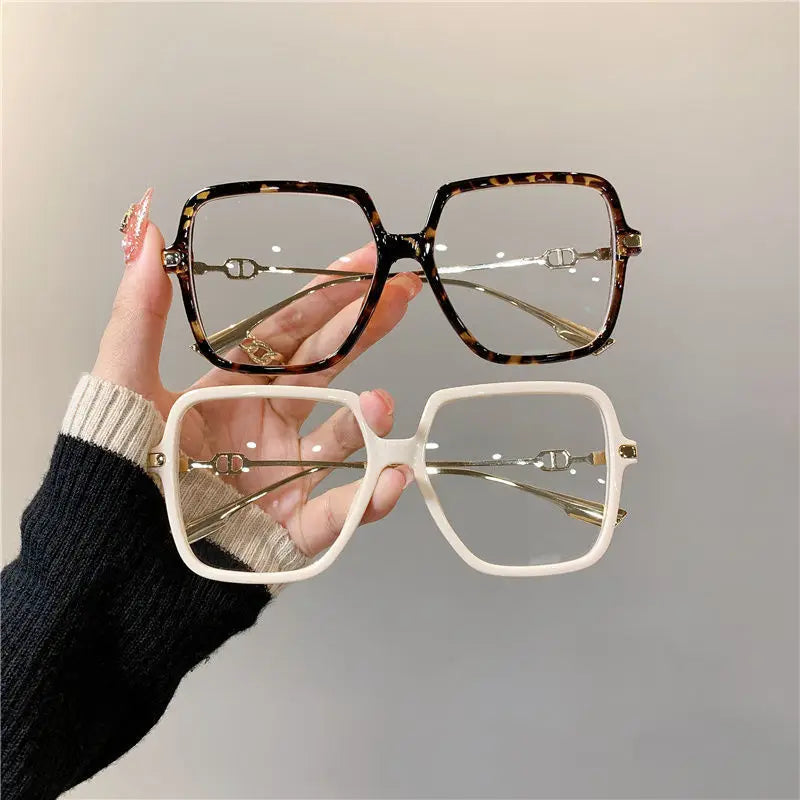 Oversized Square Frame Glasses