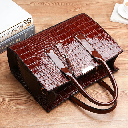 Designer Crocodile Pattern Shoulder Bag